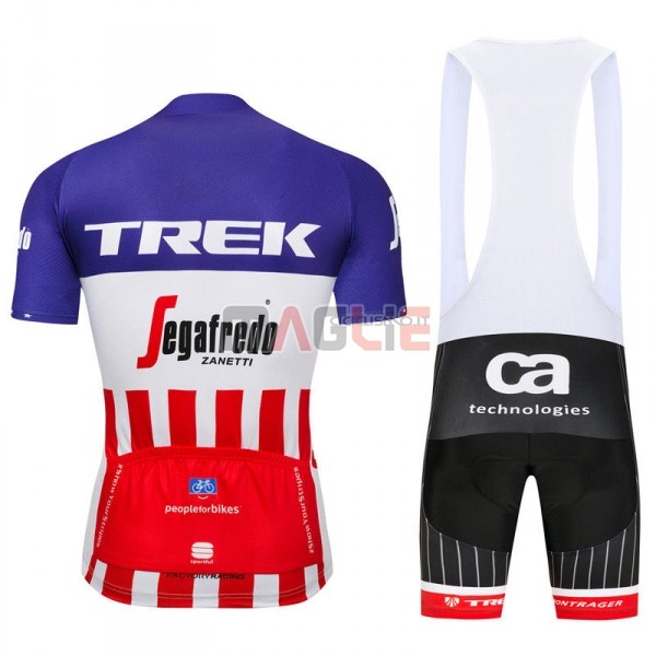 Maglia Trek Segafredo Manica Corta 2018 Fuxia Rosso Bianco